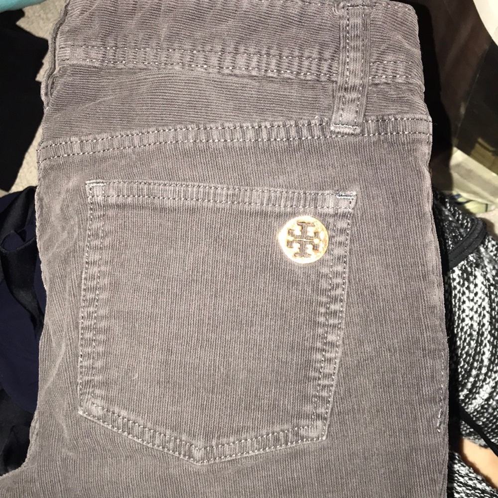 Gray Tory Burch corduroys
